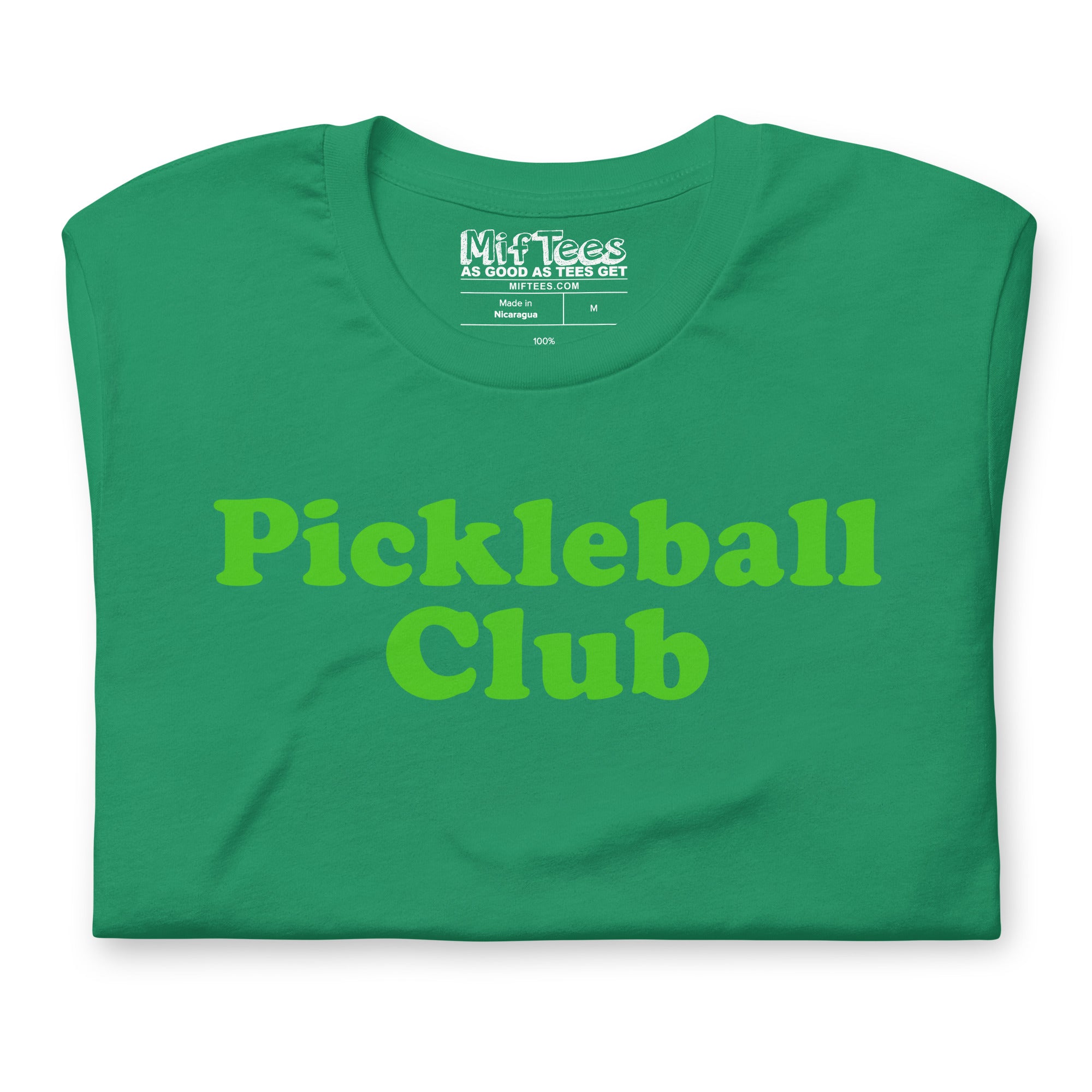 Green Pickleball Club t-shirt