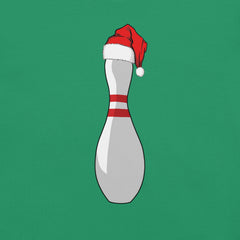 Bowling Pin with Santa Hat t-shirt