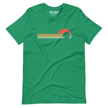 Load image into Gallery viewer, Retro Sunset Bowling t-shirt
