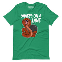 Load image into Gallery viewer, Snakes On A Lane Bowling t-shirt
