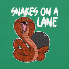 Load image into Gallery viewer, Snakes On A Lane Bowling t-shirt
