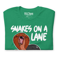 Load image into Gallery viewer, Snakes On A Lane Bowling t-shirt
