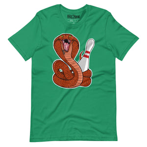 Snake with Bowling Pin t-shirt