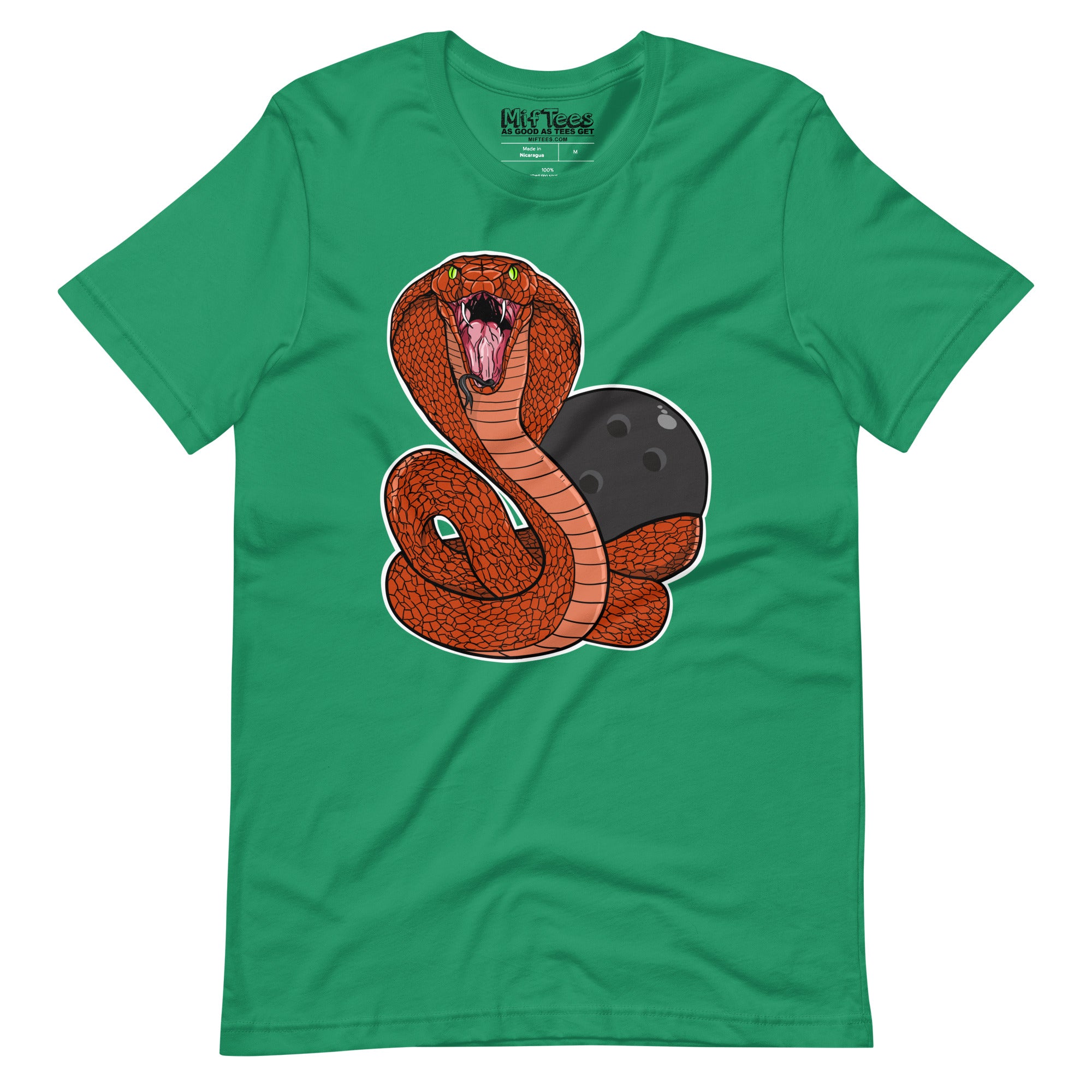 Snake with Bowling Ball t-shirt