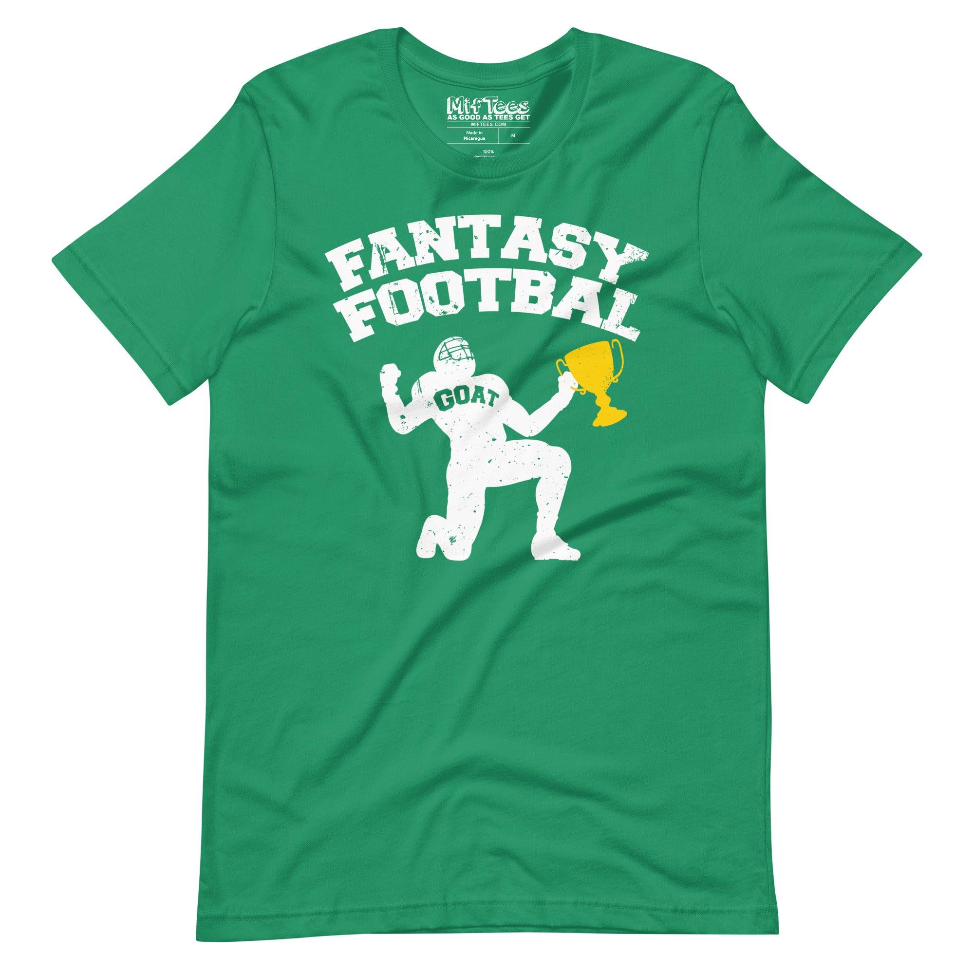 Fantasy Football GOAT with Trophy T-Shirt