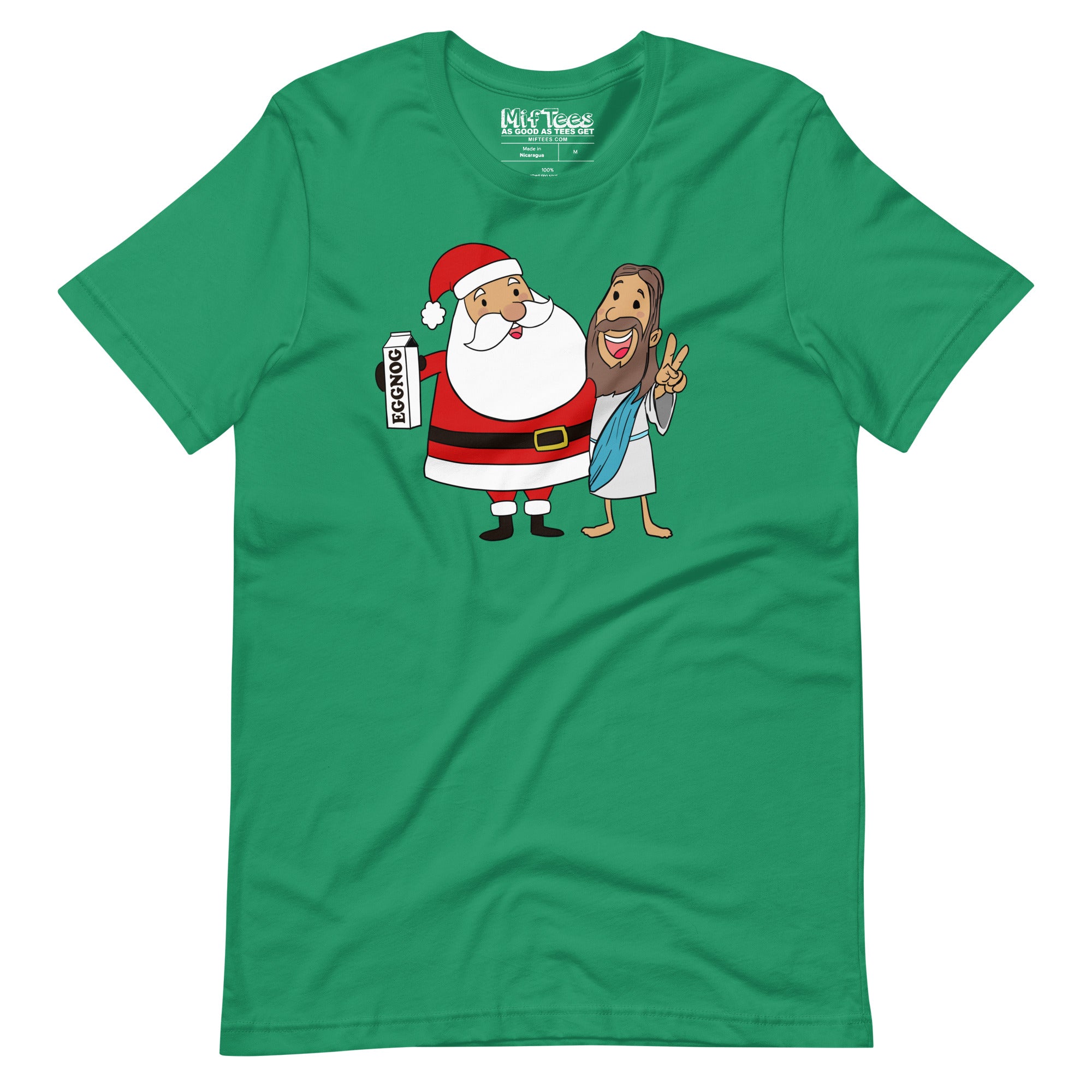 Santa Claus and Jesus Best Friends t-shirt