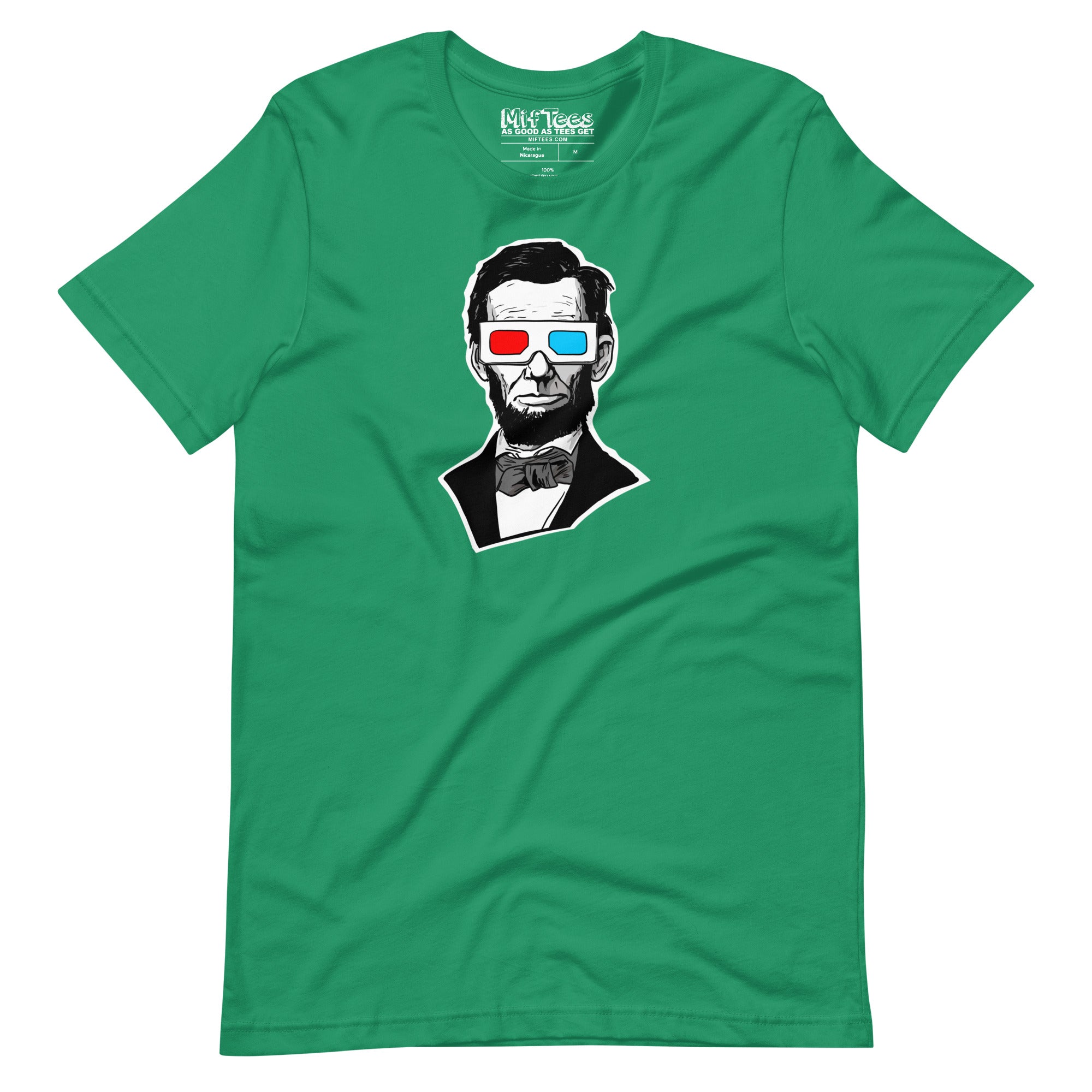 Abraham Lincoln 3D Glasses t-shirt