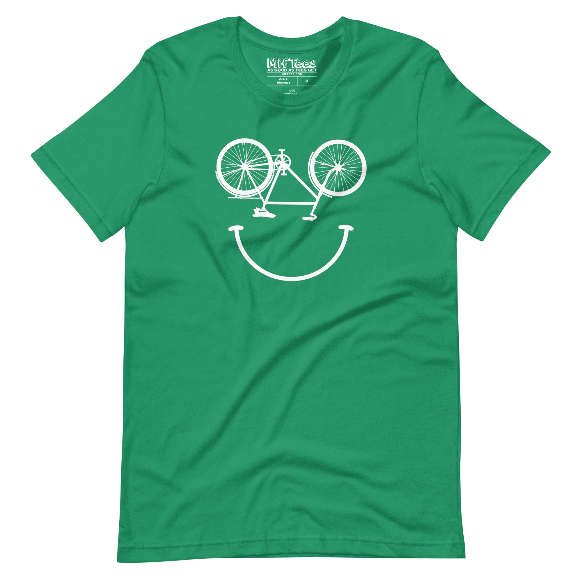 Smile cycling Bicycle Smiling Face T-Shirt