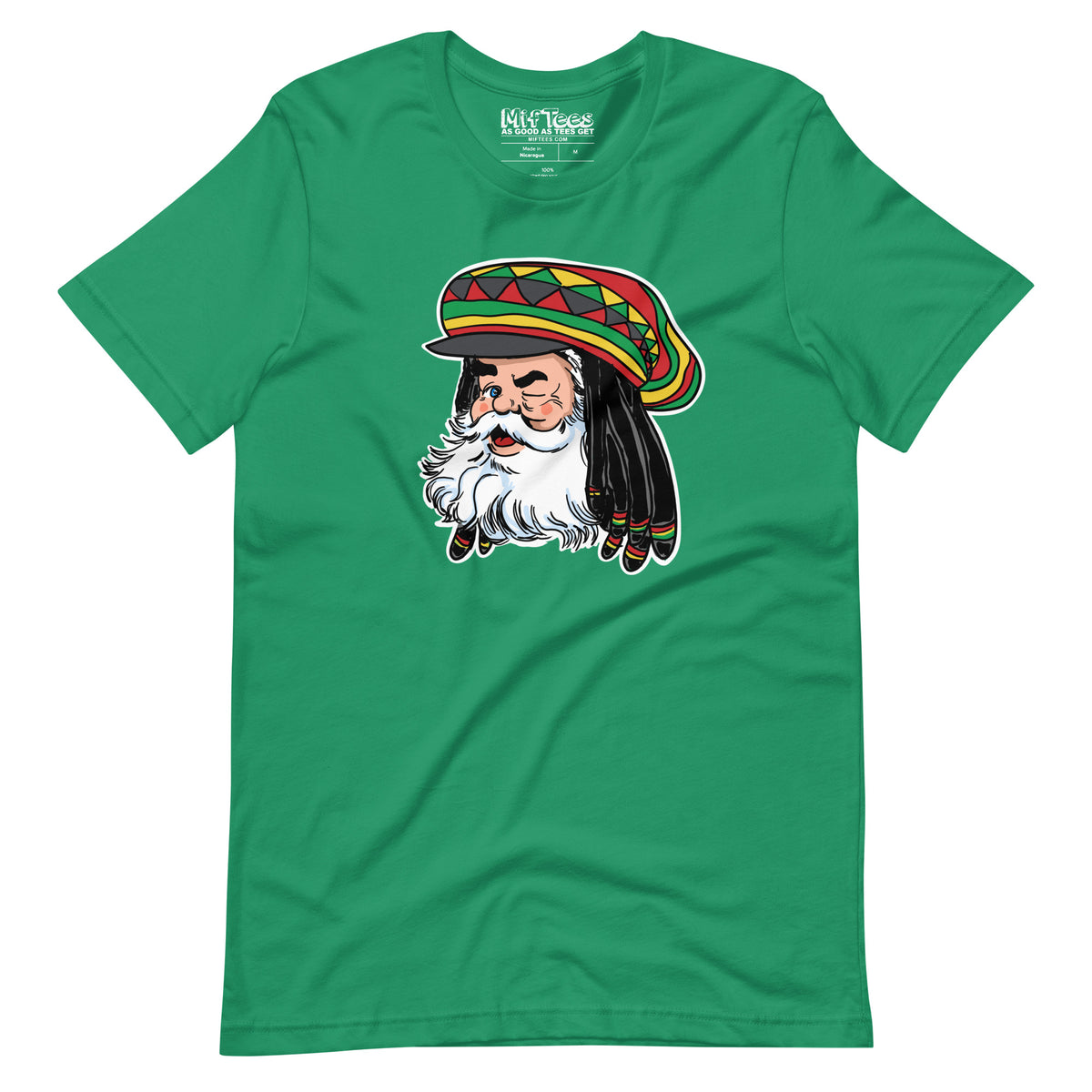 Santa with Rasta Hat t-shirt