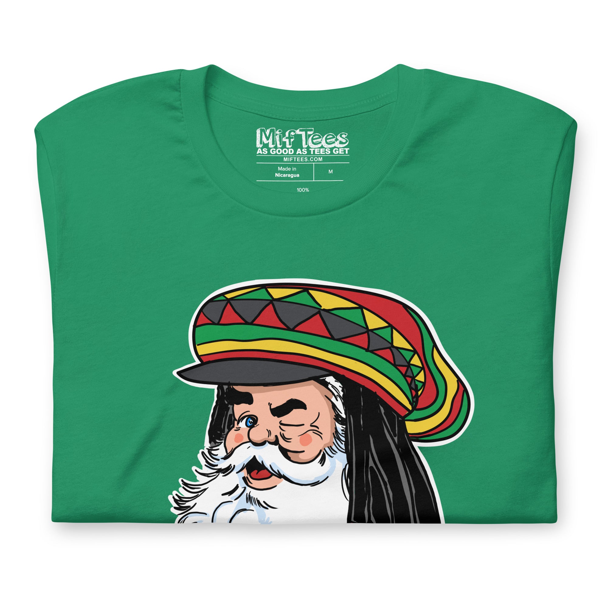 Santa with Rasta Hat t-shirt