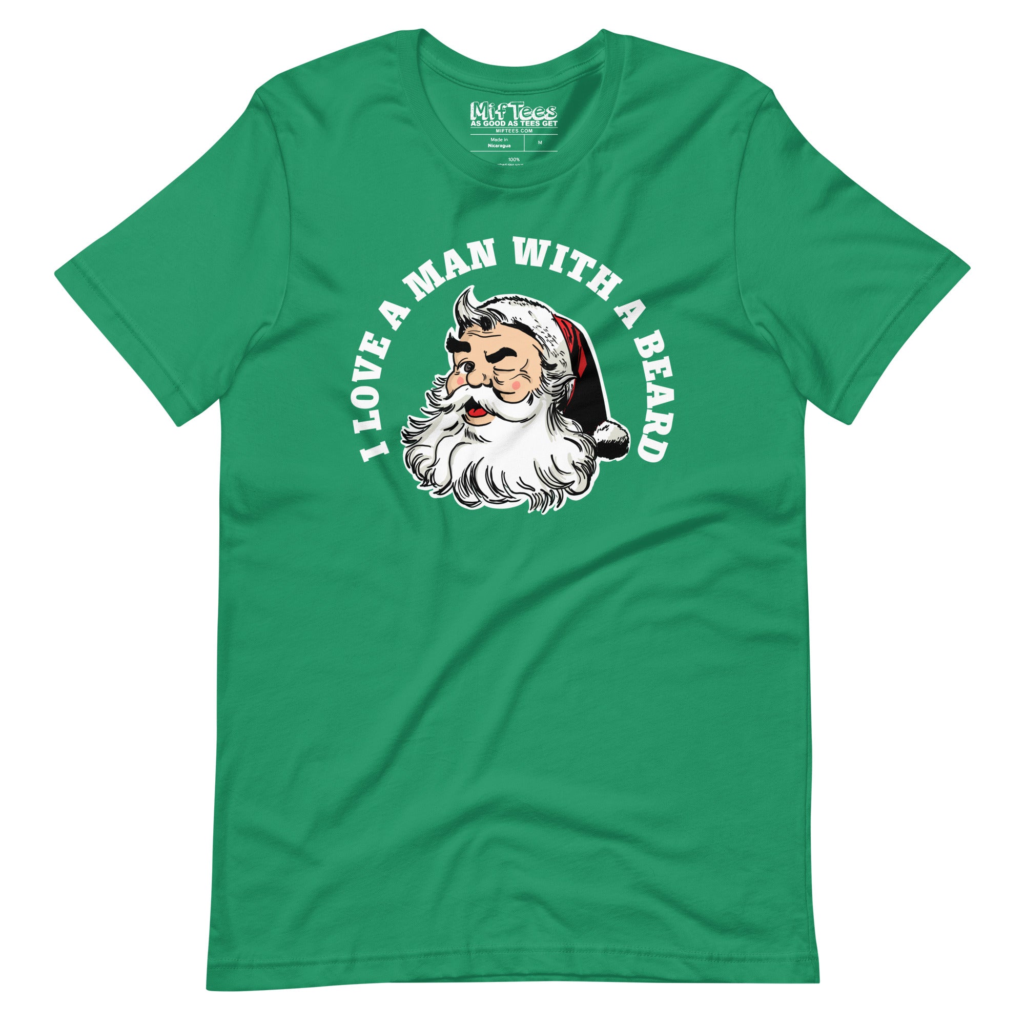 Santa I love a man with a beard t-shirt