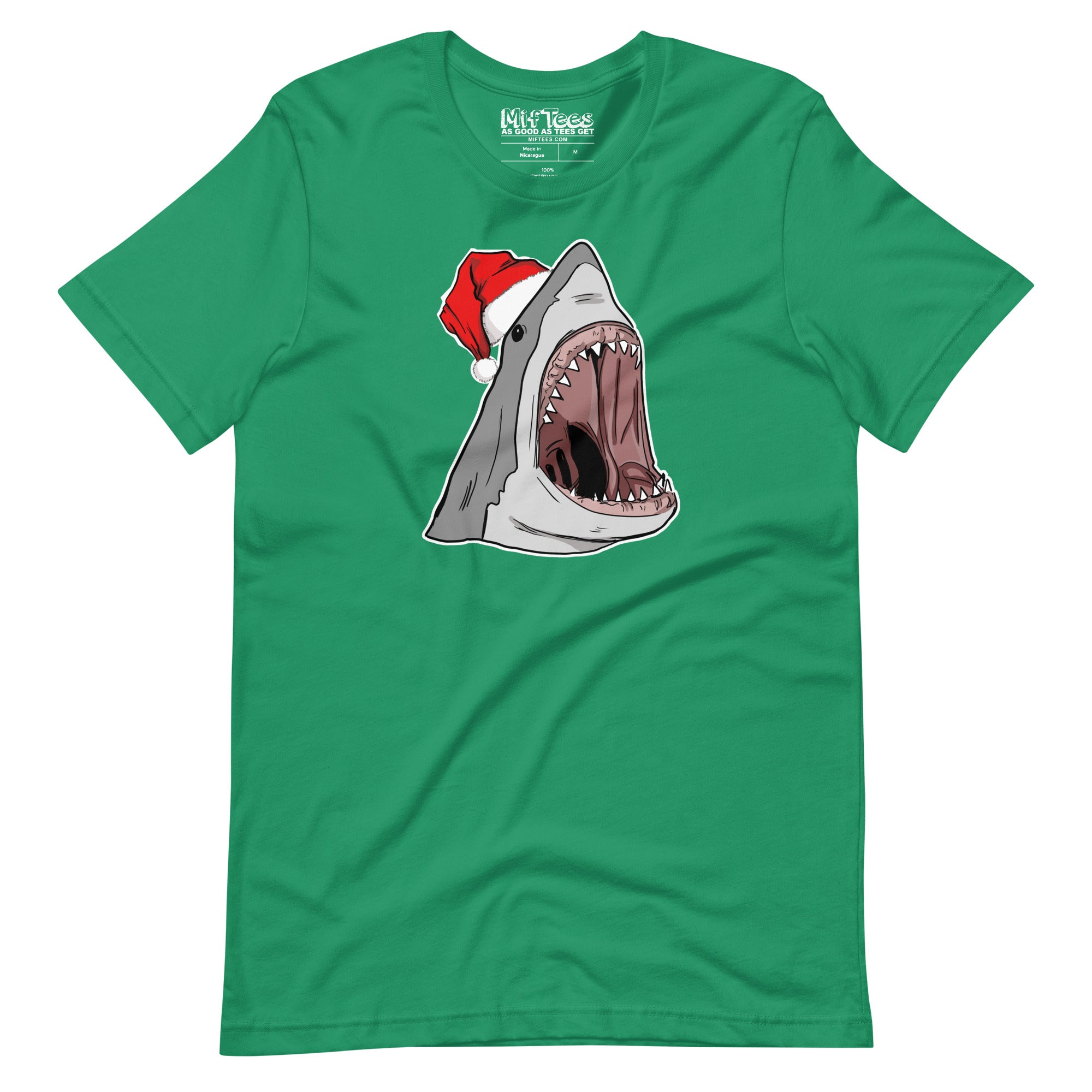 Shark with Santa  Hat t-shirt