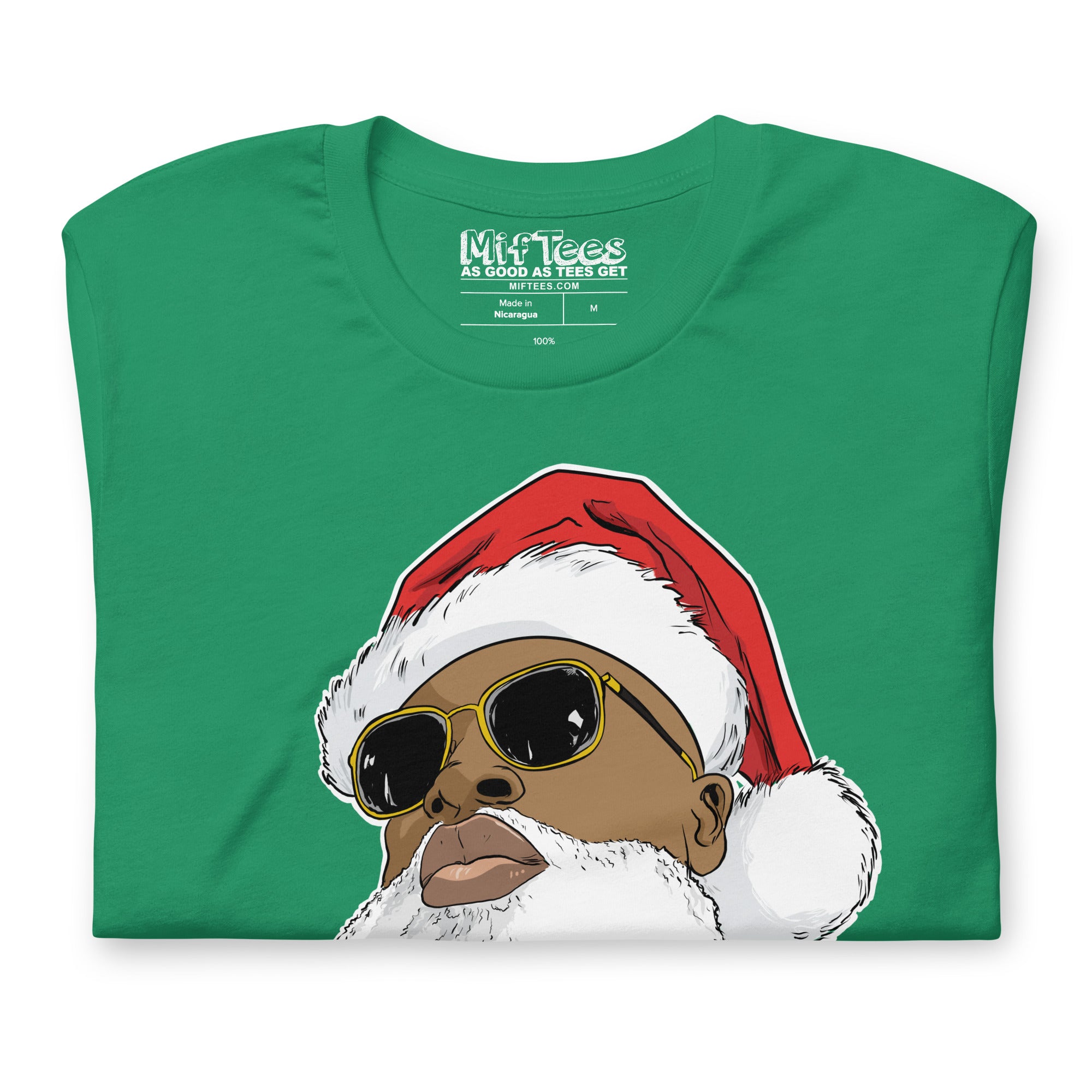 Black Santa Claus with Sunglasses t-shirt