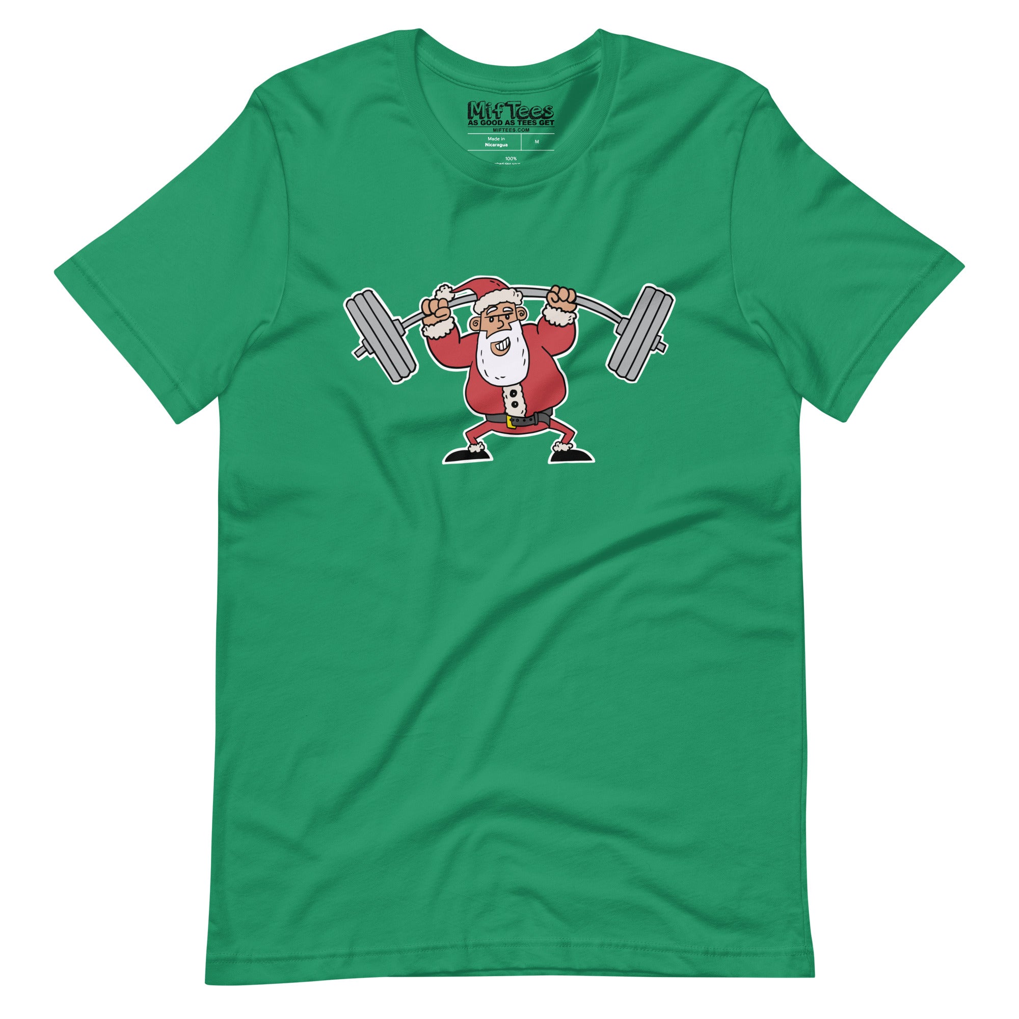 Santa Lifting Weights t-shirt