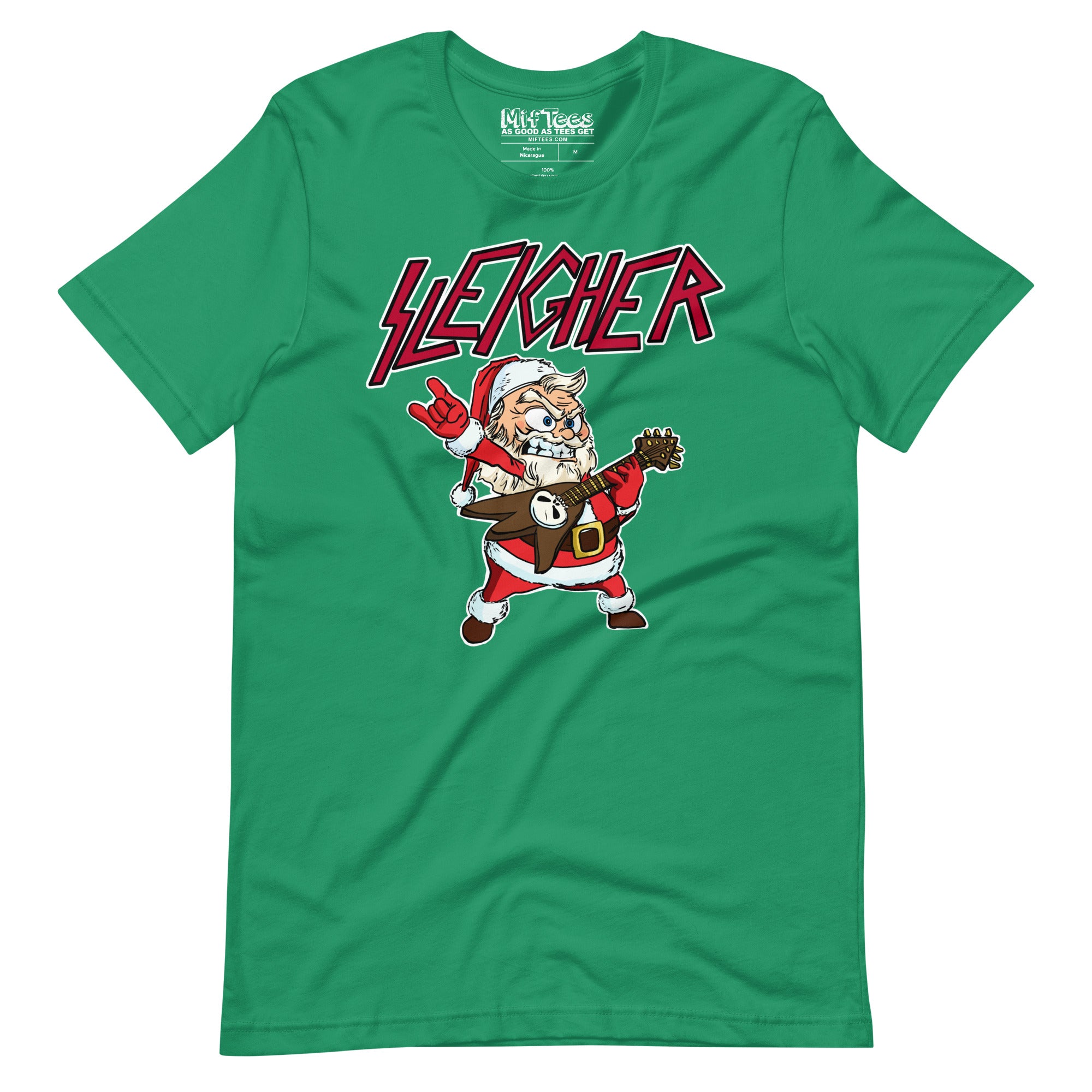 Santa Sleigher Hand Horns t-shirt