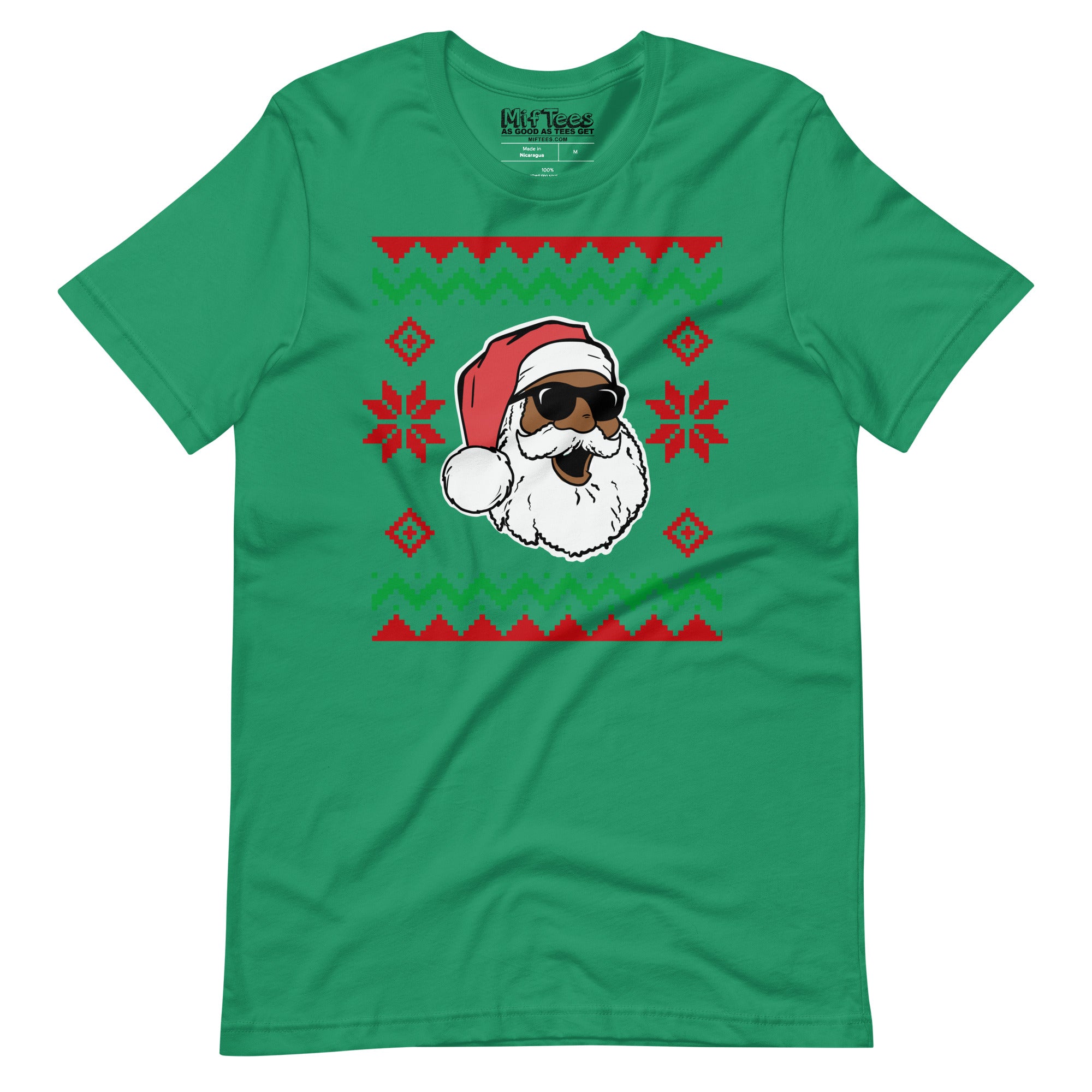 Black Santa Ugly Christmas t-shirt