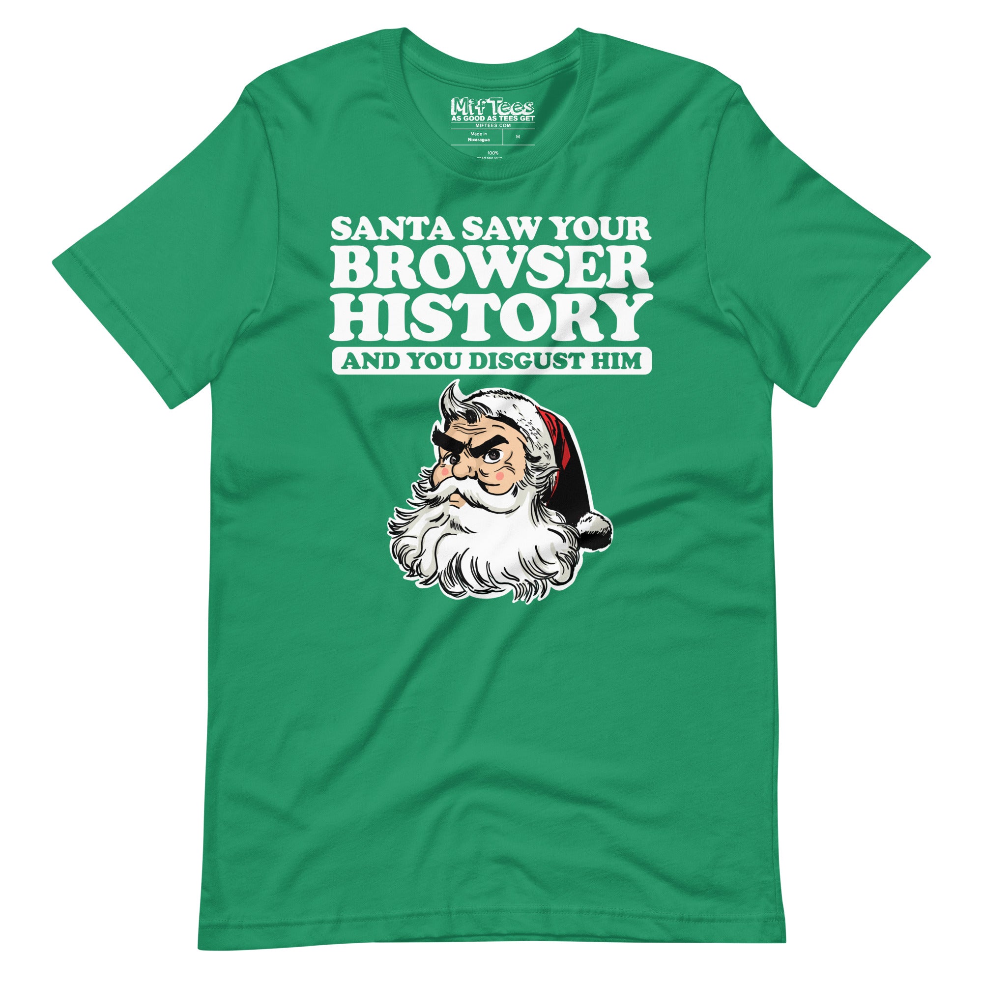 Santa Saw Your Browser History t-shirt