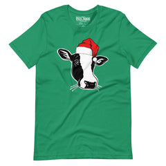 Cow with Santa Hat t-shirt