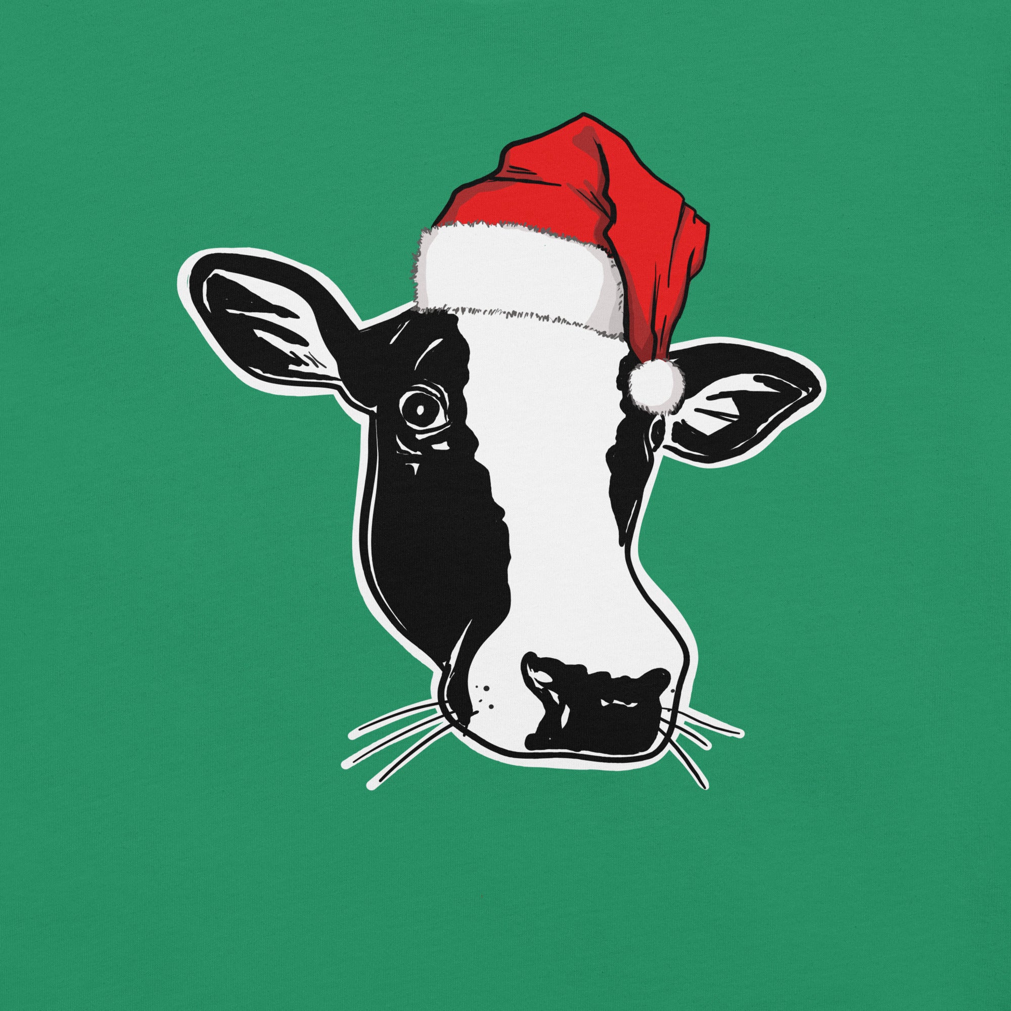 Cow with Santa Hat t-shirt