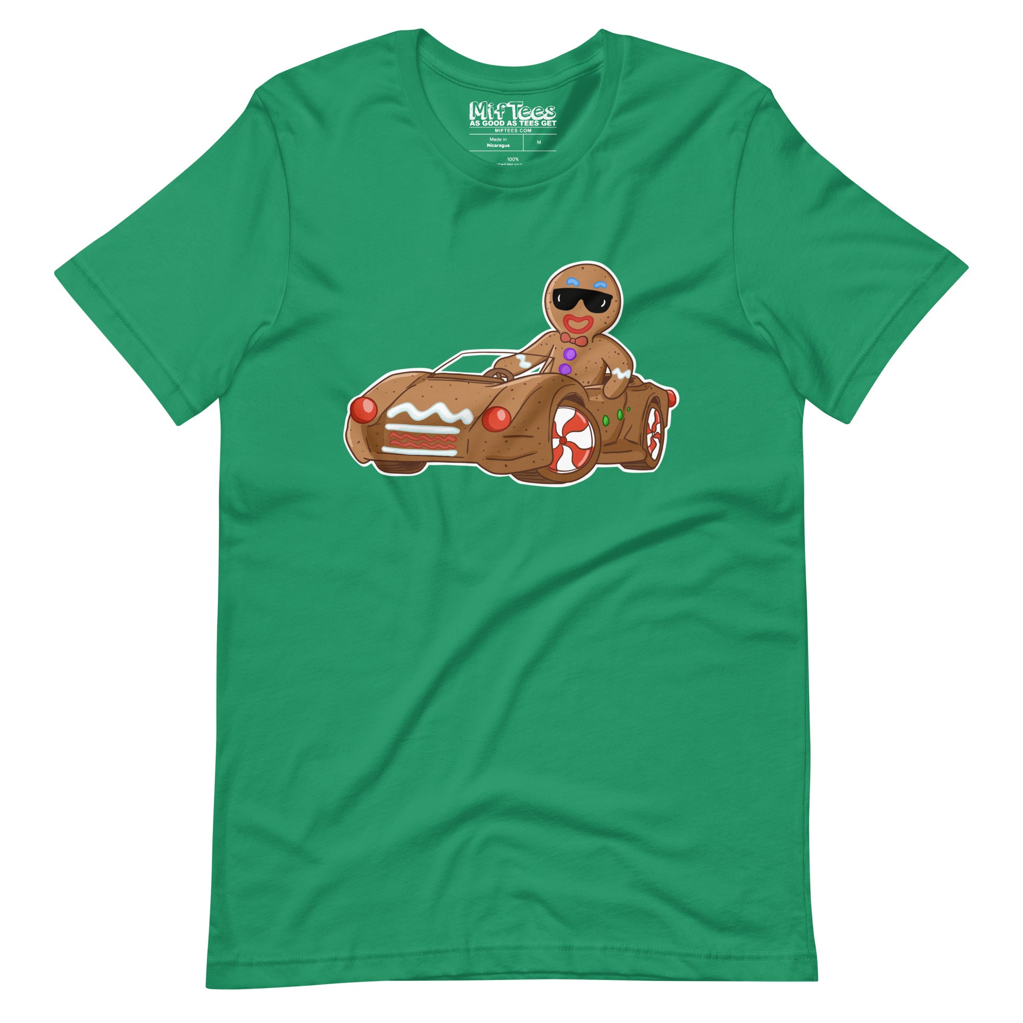 Gingerbread Man with Gingerbread Car t-shirt