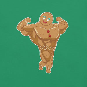 Swole Gingerbread Man t-shirt