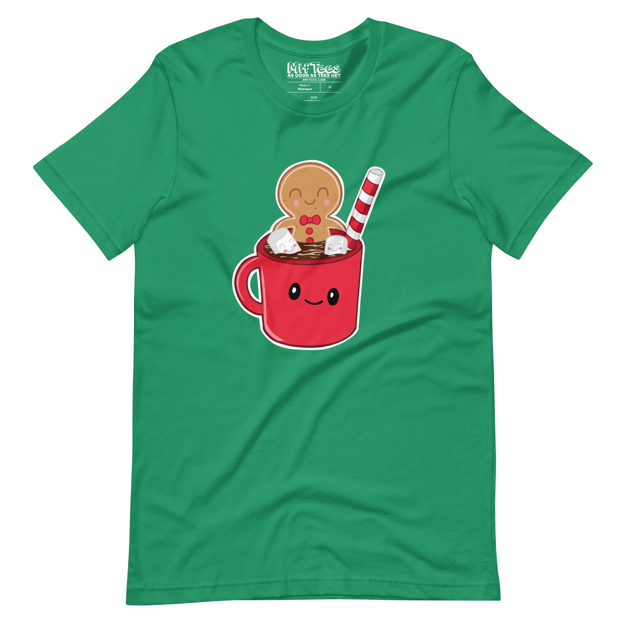 Gingerbread Man in Hot Cocoa t-shirt