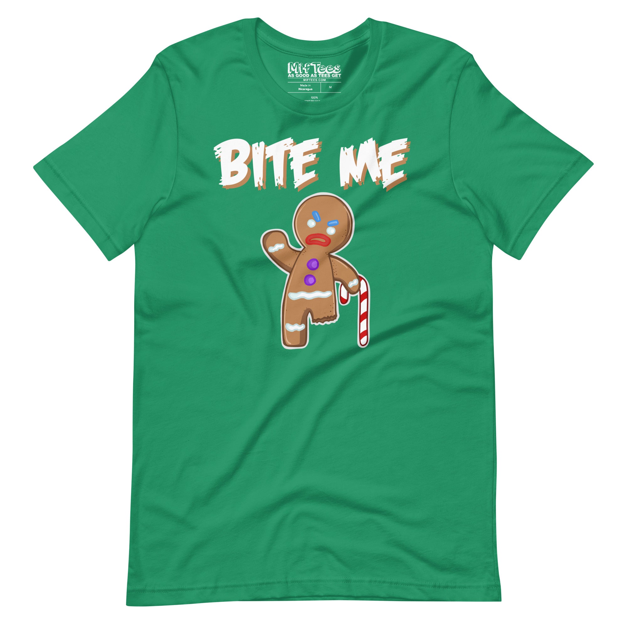 Bite Me Gingerbread Man t-shirt