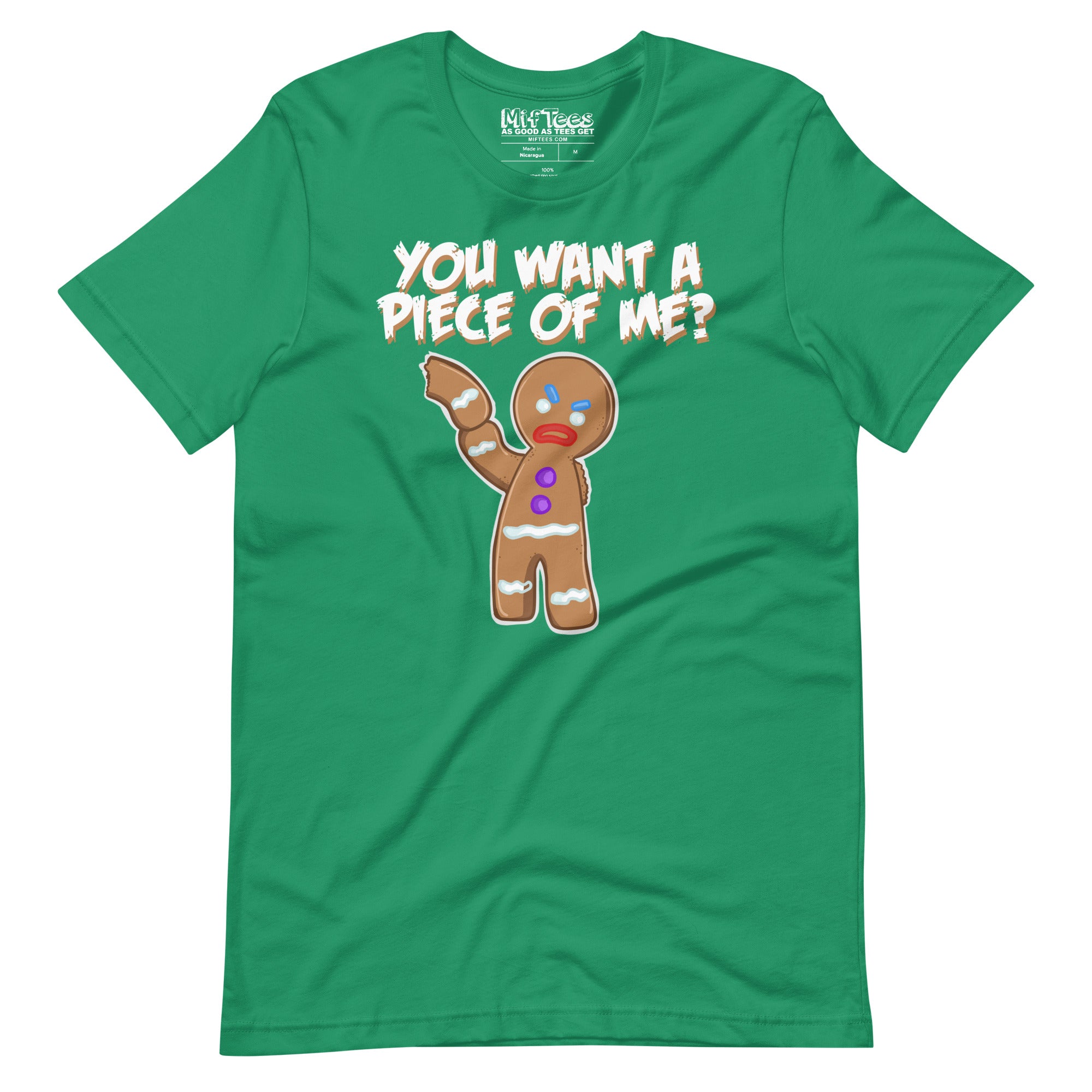 You Want A Piece Of Me Angry Gingerbread Man t-shirt