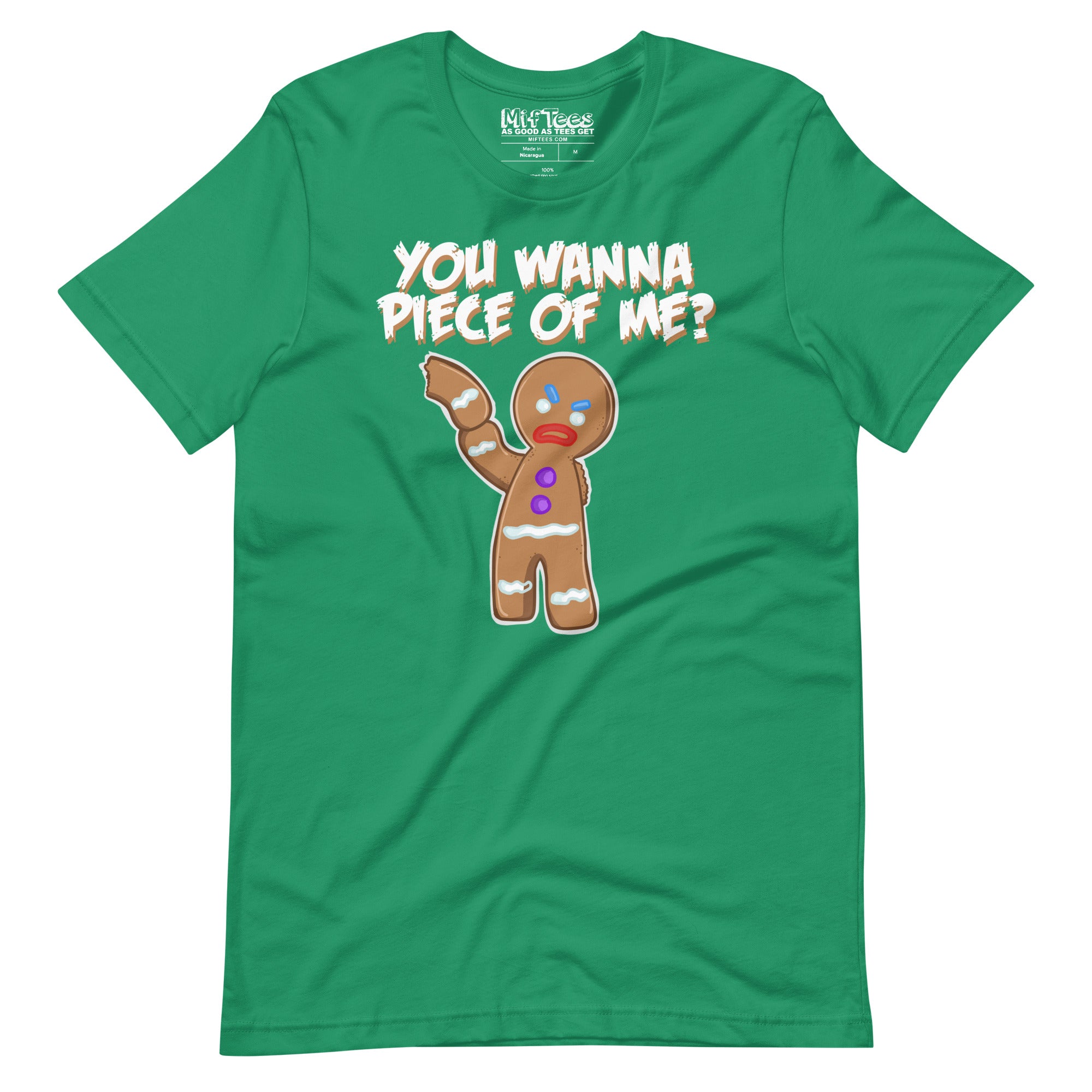 You Wanna Piece Of Me Angry Gingerbread Man t-shirt