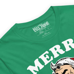 Merry Kushmas Santa smoking weed t-shirt