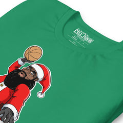 Black Santa Dunking A Basketball t-shirt