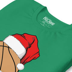 Ho Ho Hoops! Basketball with Santa Hat t-shirt