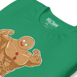 Swole Gingerbread Man t-shirt