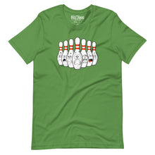 Load image into Gallery viewer, Scared Bowling Pins t-shirt
