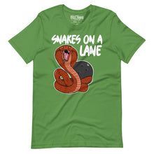 Load image into Gallery viewer, Snakes On A Lane Bowling t-shirt
