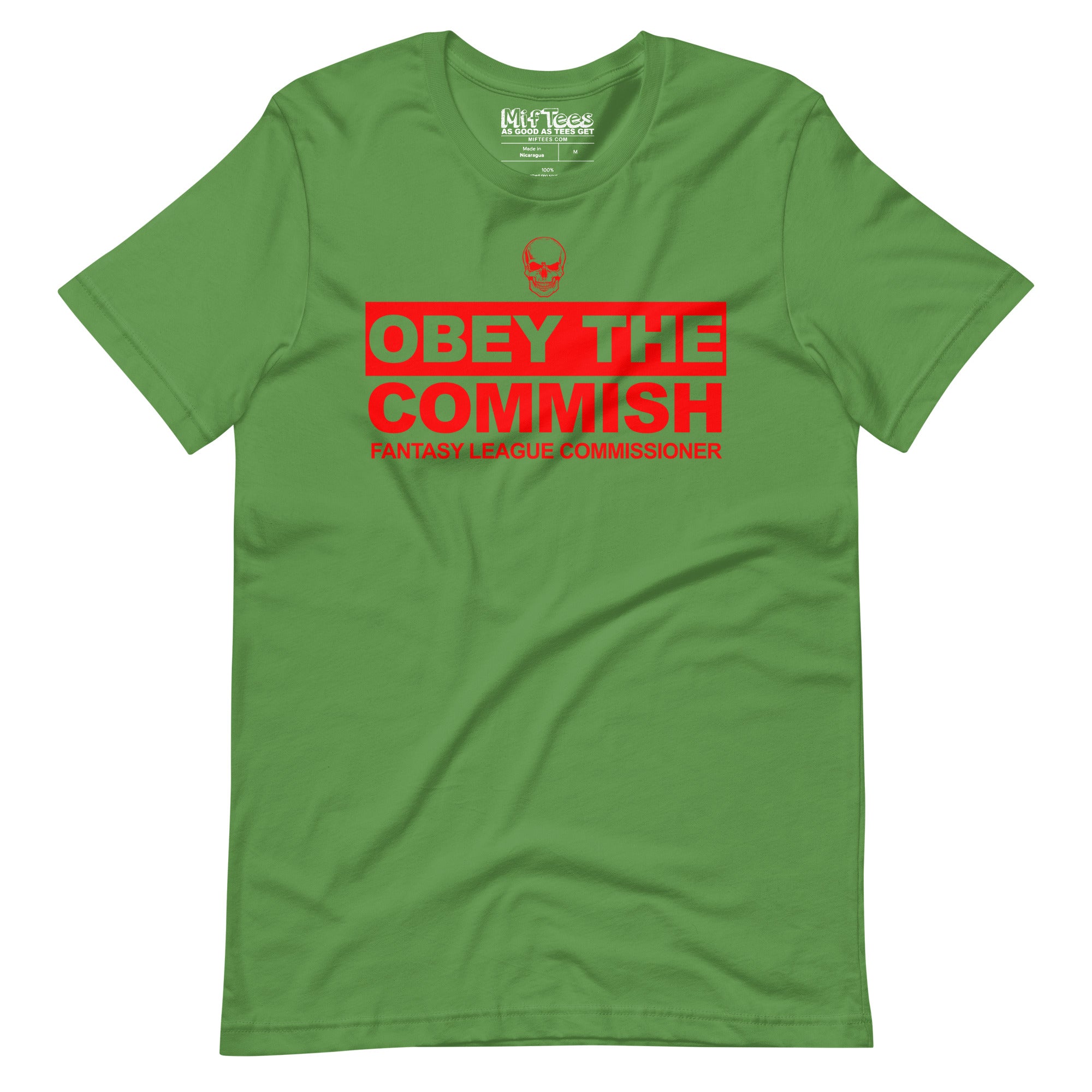 Fantasy Football Obey the Commish t-shirt