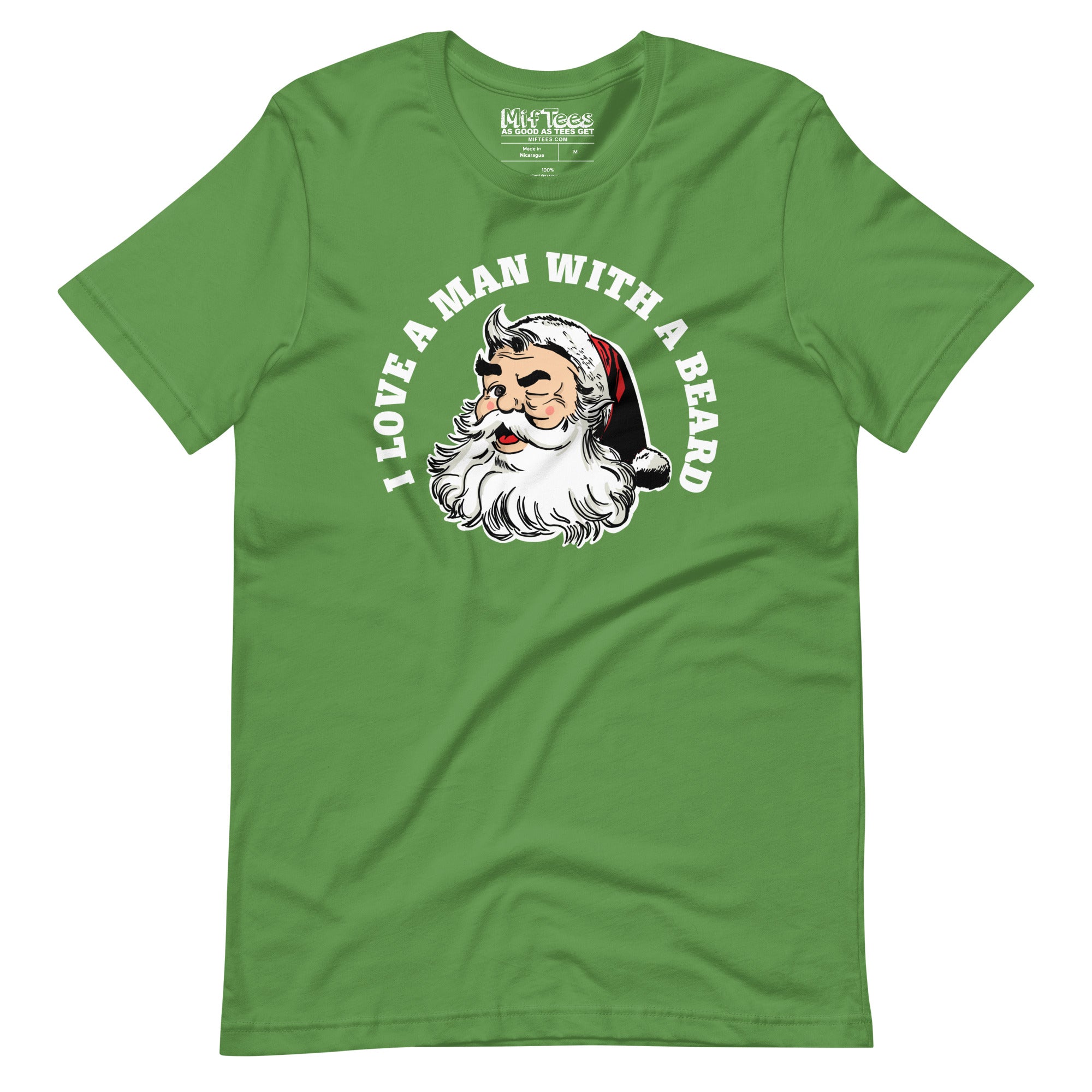 Santa I love a man with a beard t-shirt