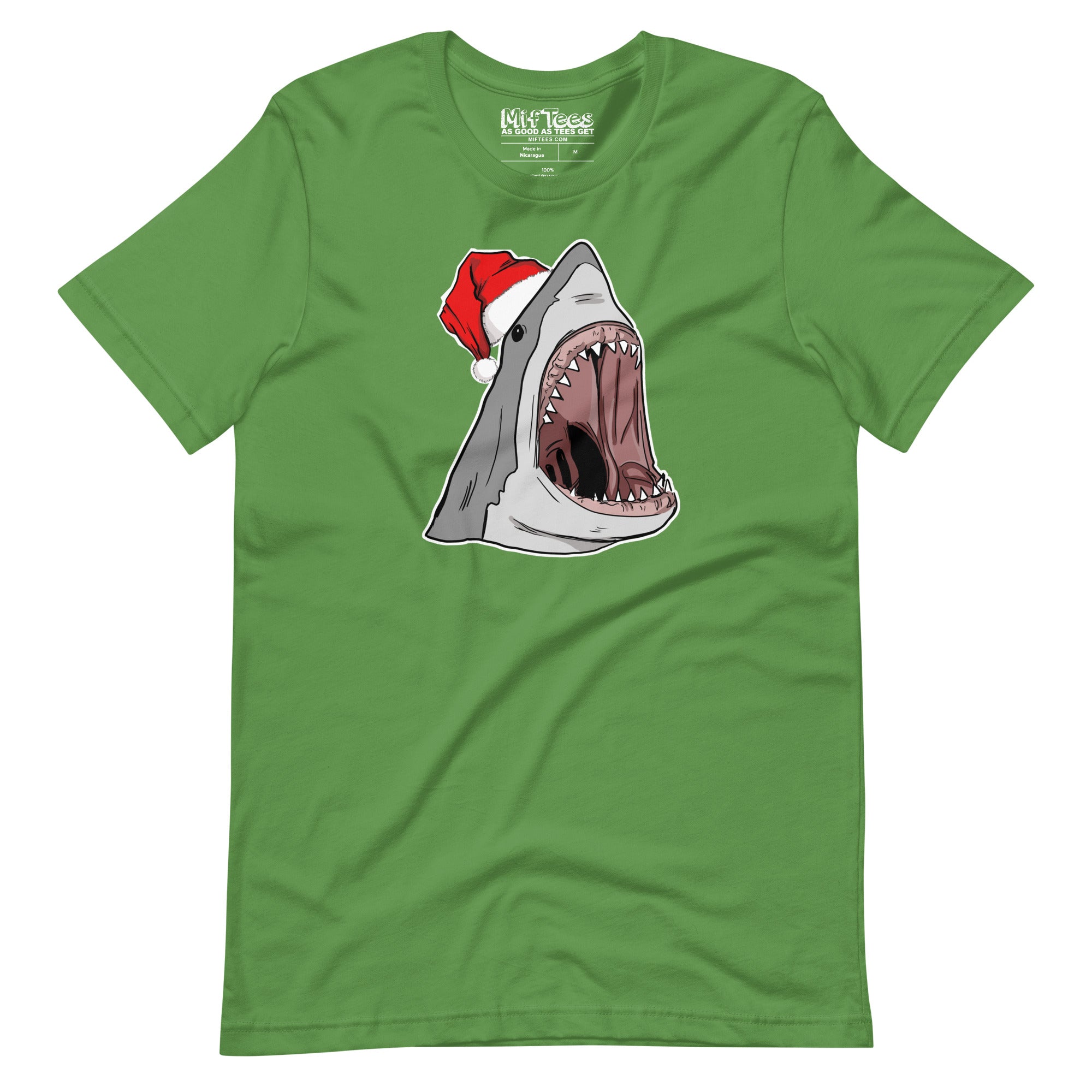 Shark with Santa  Hat t-shirt