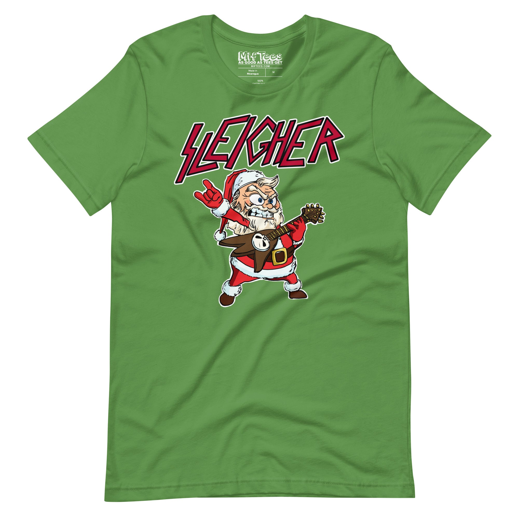 Santa Sleigher Hand Horns t-shirt