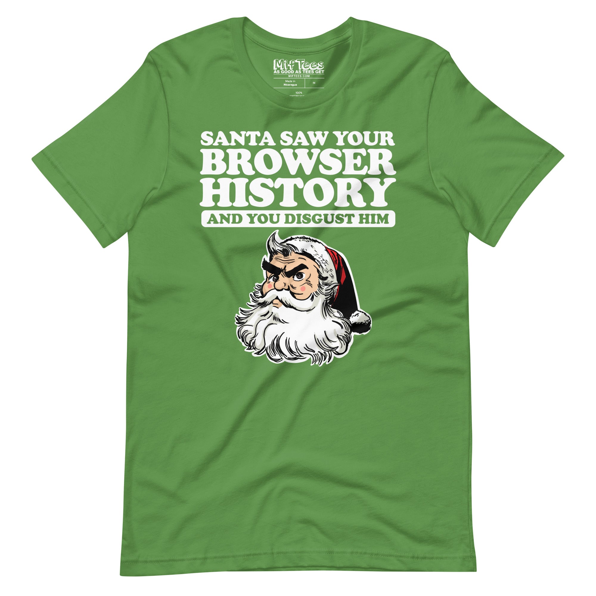 Santa Saw Your Browser History t-shirt