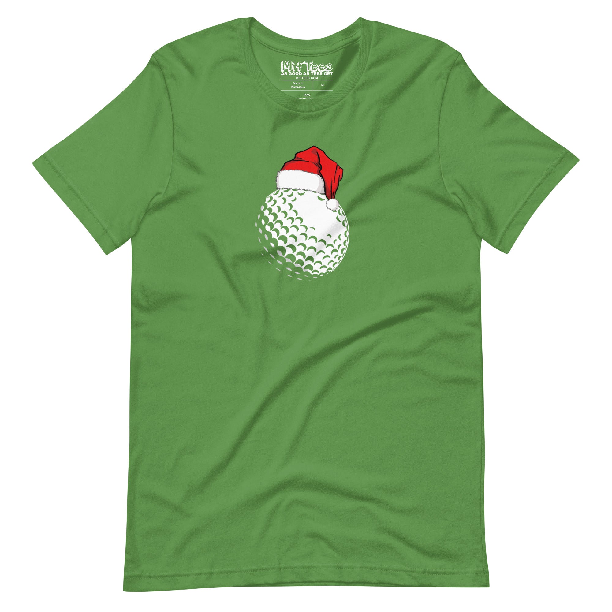 Golf Ball with Santa Hat t-shirt