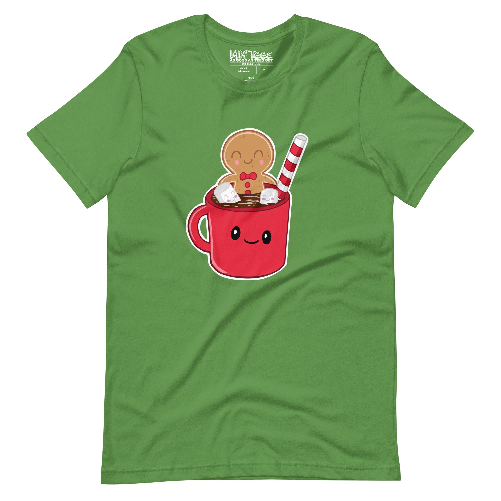 Gingerbread Man in Hot Cocoa t-shirt