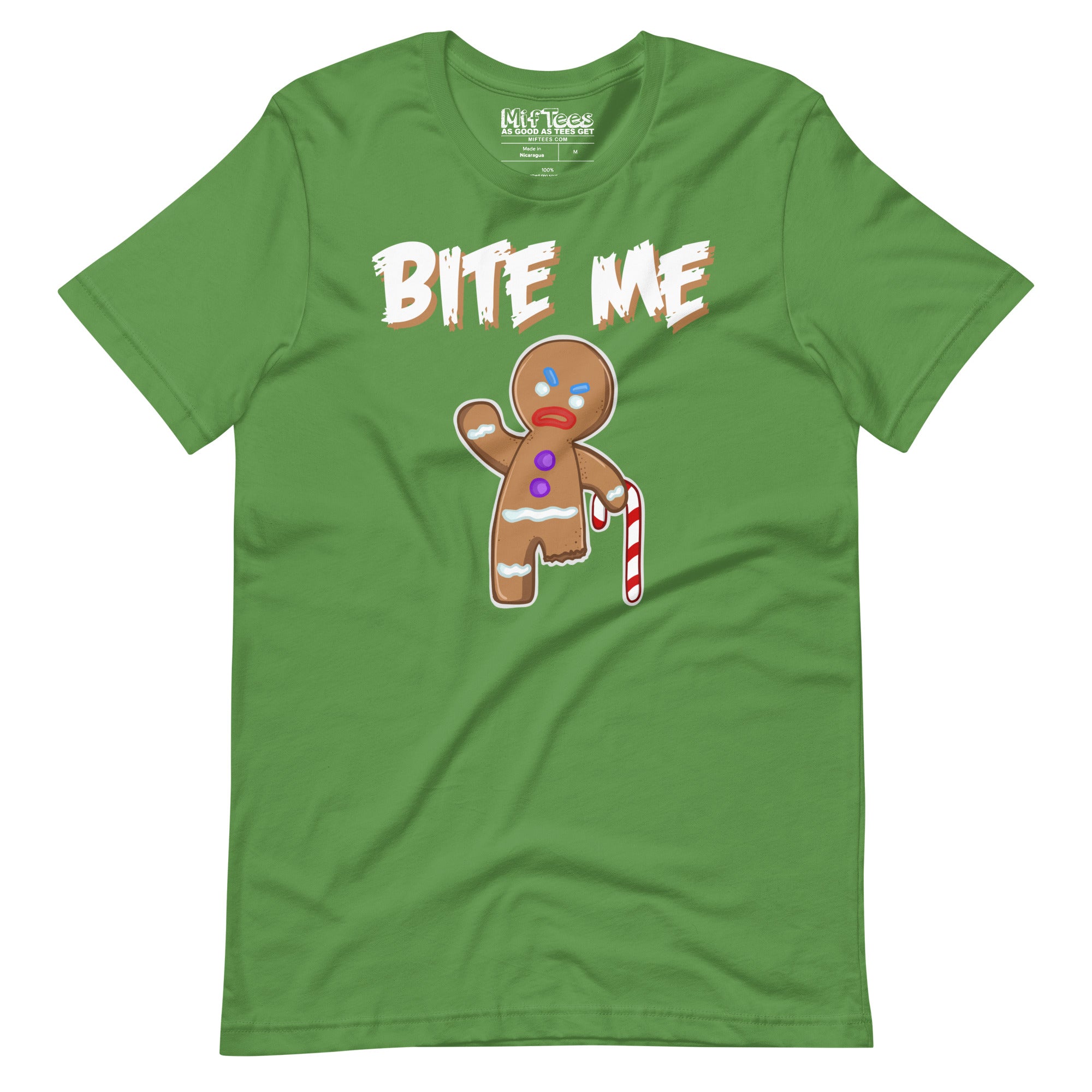 Bite Me Gingerbread Man t-shirt