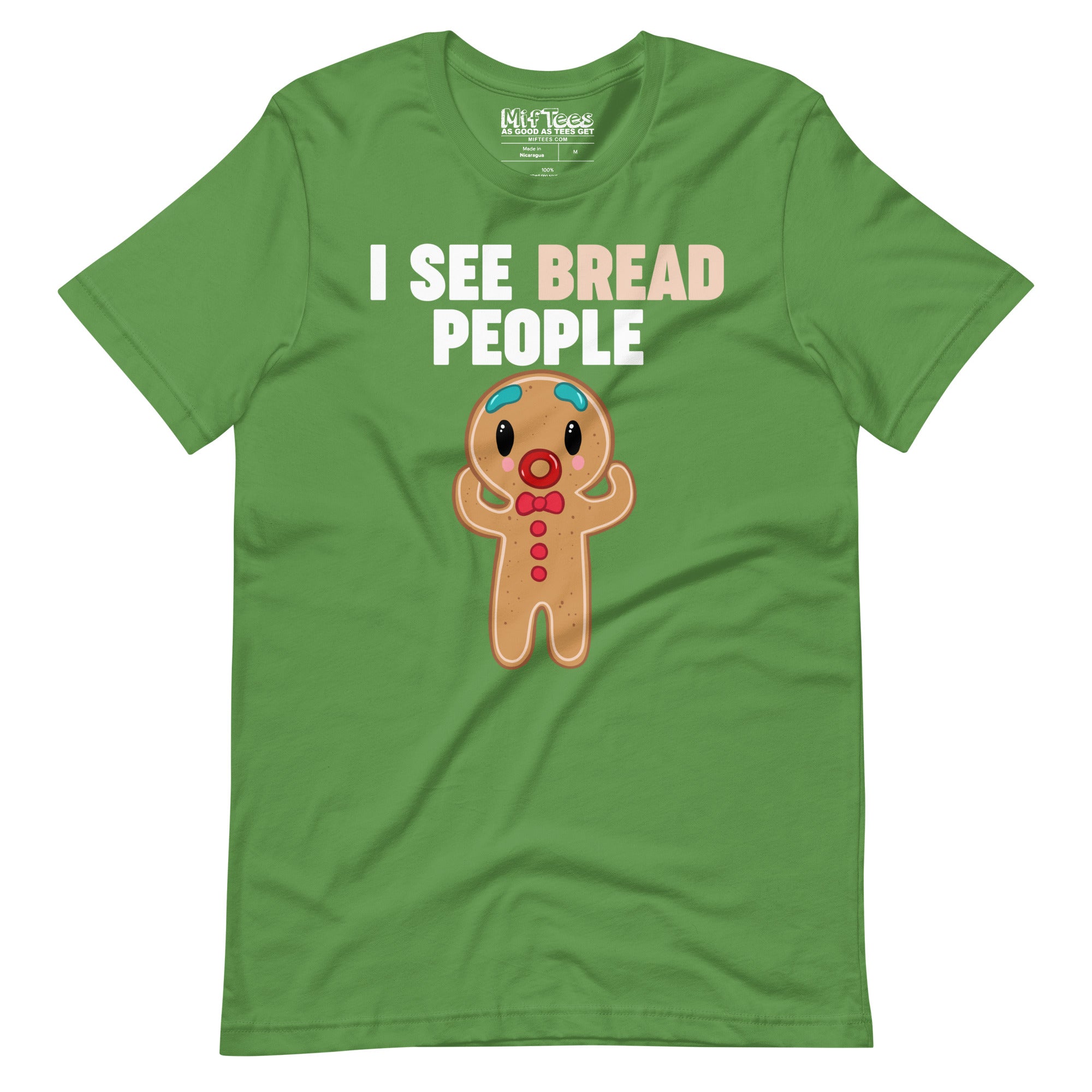 I See Bread People Gingerbread Man t-shirt