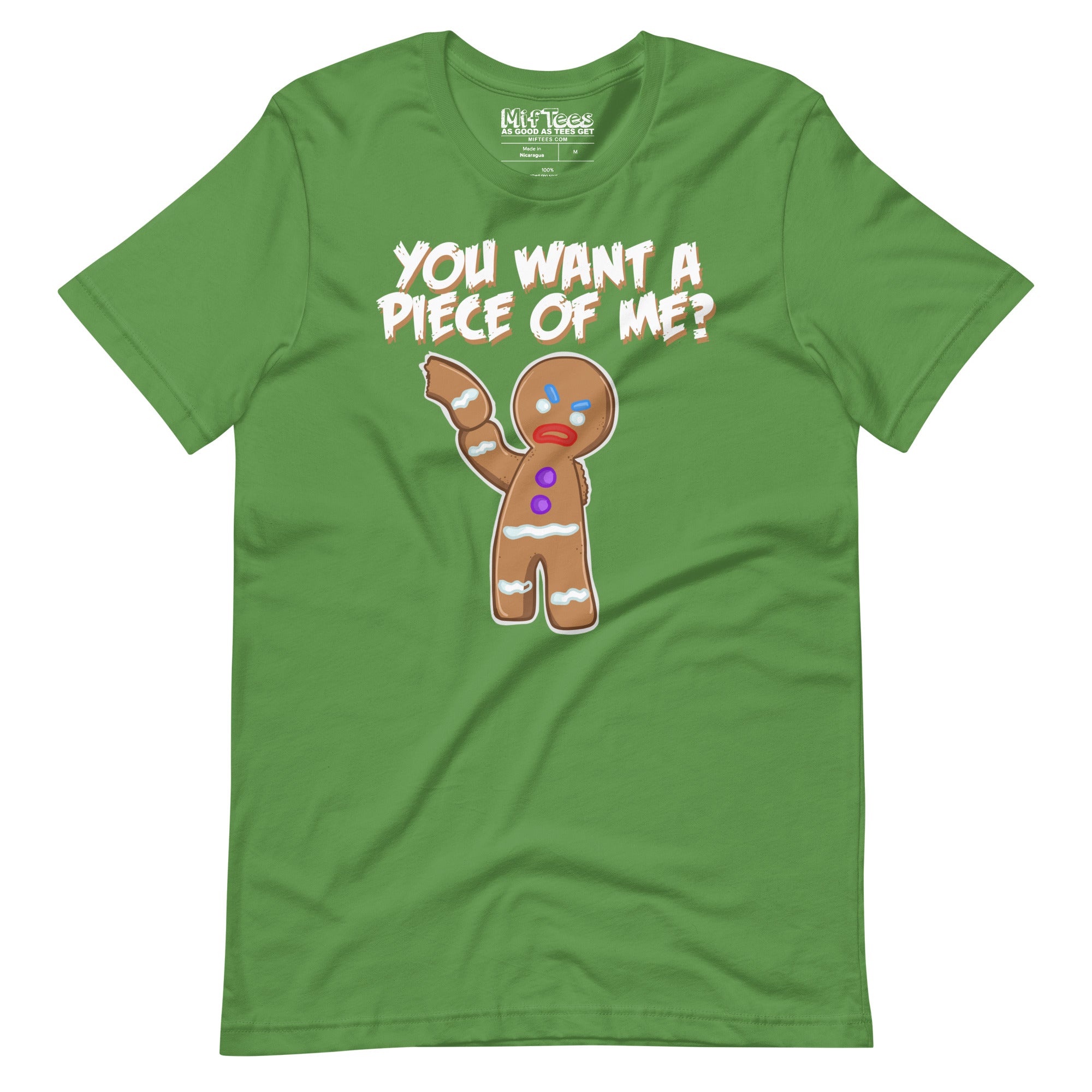 You Want A Piece Of Me Angry Gingerbread Man t-shirt