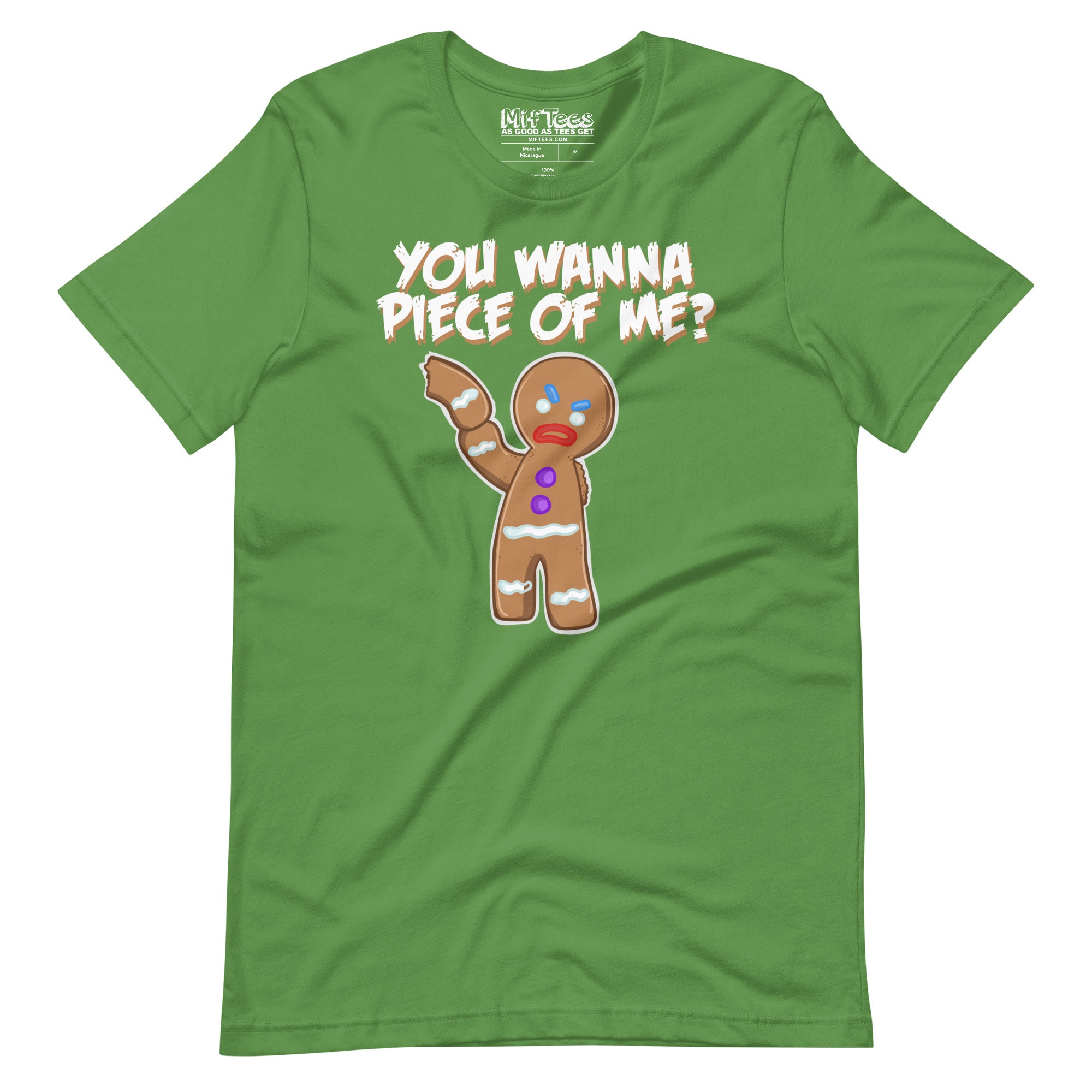 You Wanna Piece Of Me Angry Gingerbread Man t-shirt