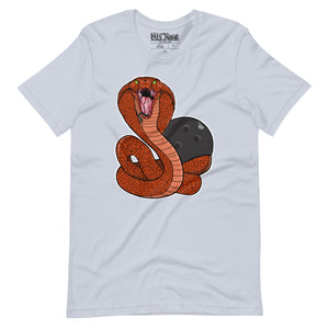 Snake with Bowling Ball t-shirt