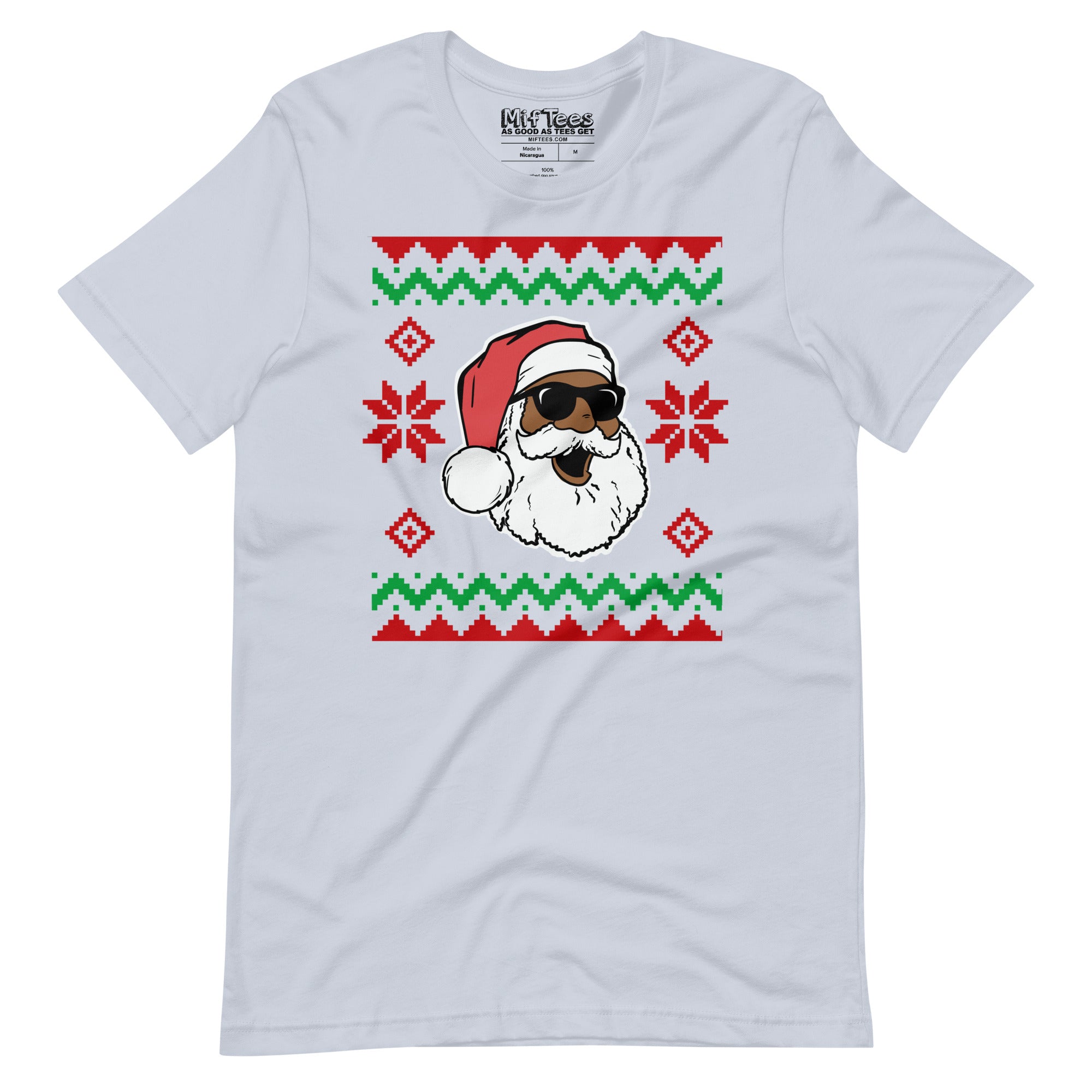 Black Santa Ugly Christmas t-shirt