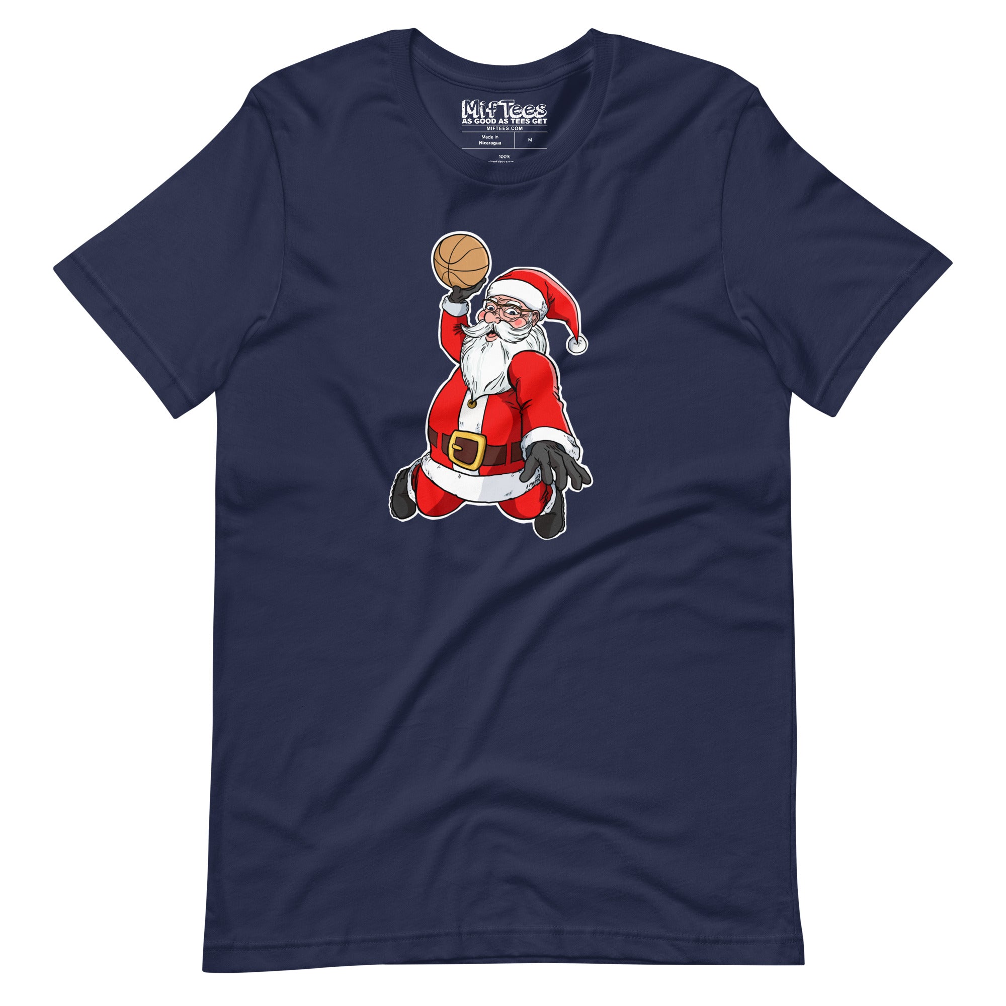 Slam Dunking Santa Claus T-shirt