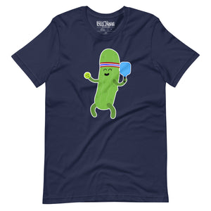 Dancing Pickle with Pickleball t-shirt